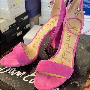 Sam Edelman Pink Suede Women's Heels